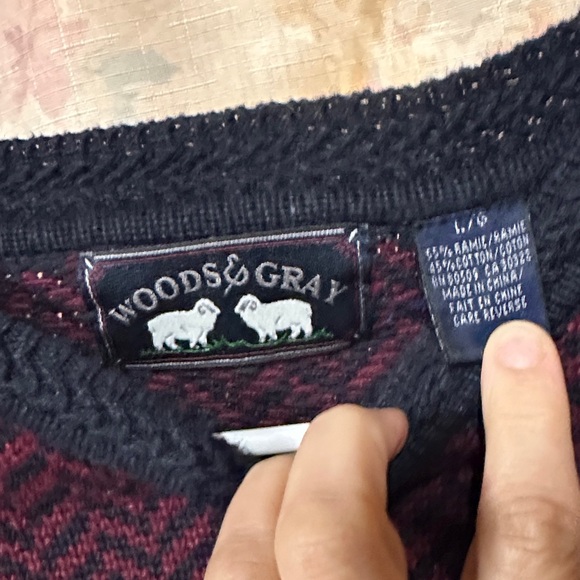 Men's Multicolor Patterned Sweater - Picture 2 of 4